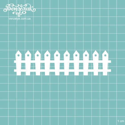 Чипборд від Вензелик - Паркан 02, розмір: 116x30 мм