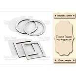 Набір заготовок для шейкерів Коло і квадрат, колір молочний, ТМ Фабрика Декору