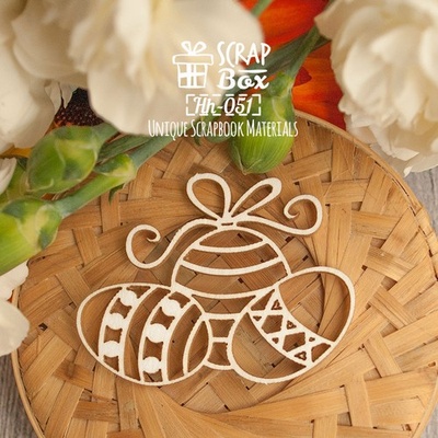 Чипборд ScrapBox - великодні яйця Hh-051