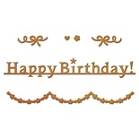 Ножі від Spellbinders — Happy Birthday Garland