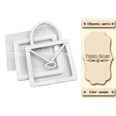 Заготовка для шейкера Сумочка 7,5x12см, колір молочний, ТМ Фабрика Декору