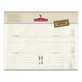 Карточки для журналинга Farm House - Country Kitchen Recipe Cards - Secret Recipe