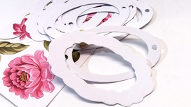 Высечки от Евгения Курдибановская ТМ - Рамки белые, 2 вида по 5 шт.