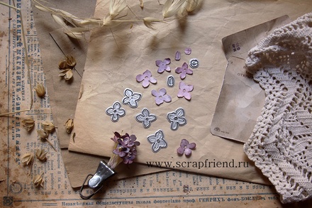 Набор ножей для вырубки от Scrapfriend - Сирень