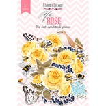 Набір висічок для скрапбукінгу, колекція Yellow Rose, 57 шт., ТМ Фабрика Декору