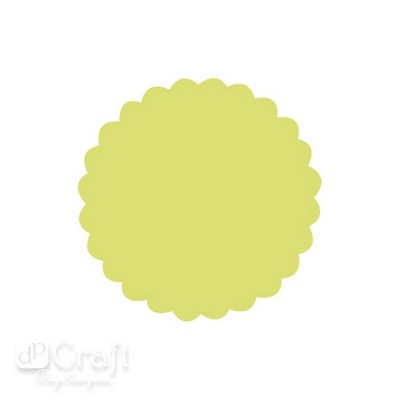 Дірокол фігурний 5см Круг з оборкою, TM dpCraft (Dalprint)