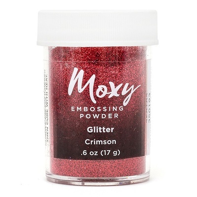 Пудра для ембоссинга Moxy Glitter Crimson от American Crafts, 17 г