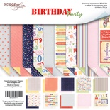 Набір двостороннього паперу від Scrapmir - Birthday Party, 30x30см, 10 шт.