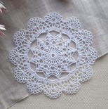 Затишний декор від LESHCHENKO - Вʼязана Серветка №50, 10,5см, 1шт.