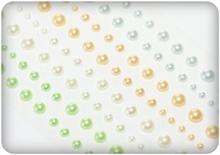 Клейові напівперлинки, 120 шт., 4 кольори, Кольорові Сни 1