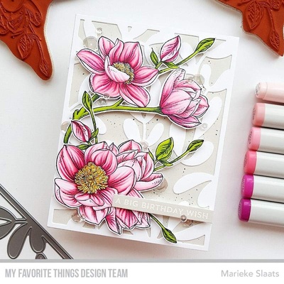 Гумовий штамп My Favorite Things - BG Magnolia Blossoms, 2 шт.