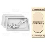 Заготовка для шейкера Санта Клаус і санки, колір молочний, ТМ Фабрика Декору