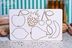 Фрукти, розмір: 0,1 х 0,11 см