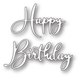 Нож от Memory Box - Happy Birthday Friendship Script - Надпись "Happy Birthday"