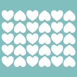 Чипборд від Вензелик - Набір сердечок 04, розмір: 115*145 мм