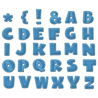 Ніж для вирубки Spellbinders - Hexagon Donna's Alphas - Англійська