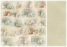 Аркуш двостороннього паперу для скрапбукінгу від Pion Design - Cakes - For Mother, 30x30