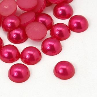 Напівперлинки Fuchsia, 5x2.2м, колір фуксія, 50 шт.