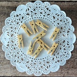 Прищепки деревянные от Hobby&You "Натуральные", 2,5 см, 10 шт