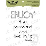 Акриловый штамп Lesia Zgharda TA060a Enjoy the moment, размер 3,5x3,8 см