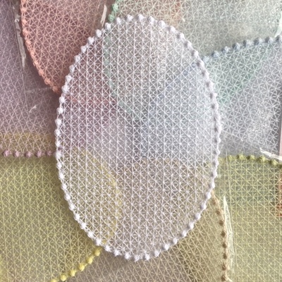 Декор ажурний - гіпюровий овальний фон від Allmacrfat, колір на вибір, 1 шт