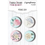 Набір скрап-фішок ТМ Фабрика Декору з 4 шт. №231
