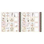 Набір смужок з картинками для декорування Nostalgia 5шт. 5x30,5см, ТМ Фабрика Декору