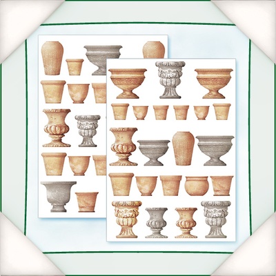 Заготовки для Flower Soft — Квіткові горщики, 2 шт.