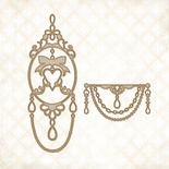 Чипборд Blue Fern Studios - Royal Page Baubles