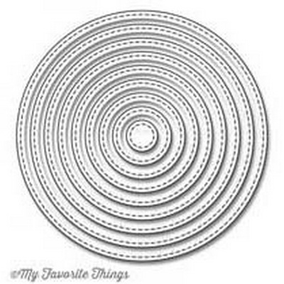 Ніж для вирубки My Favorite Things - Die-namics Stitched Circle STAX
