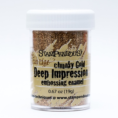Пудра-эмаль для эмбоссинга  от Stampendous  - Chunky Gold, 19 грамм