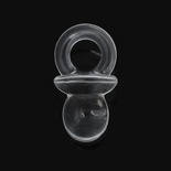 Акрилова підвіска "Соска", прозора, 21x12мм, 1 шт.