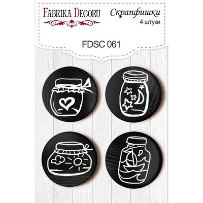 Набір скрап-фішок від ТМ Фабрика Декору з 4 шт. FDSC061