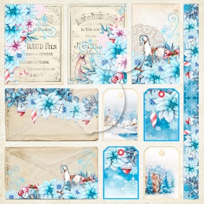 Аркуш двостороннього паперу для скрапбукінгу від LemonCraft - Joy the world world 04