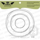 Набор акриловых штампов Lesia Zgharda R044 Рамка-дудлинг круг прошит, 3 шт
