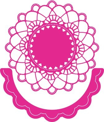 Ножі для вирубки від Cheery Lynn Designs - Felicity Doily w/ Angel Wing - DL239