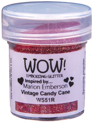 Пудра для ембосінгу від Wow - Vintage Candy Cane, 15 мл
