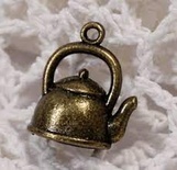 Набір металевих прикрас "Чайник", 20х16,5мм, антична бронза, 10 шт.