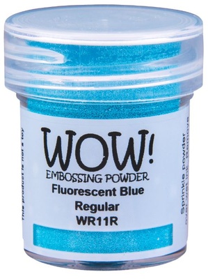 Пудра для ембосінгу Wow - Fluorescent Blue - Regular, 15 мл