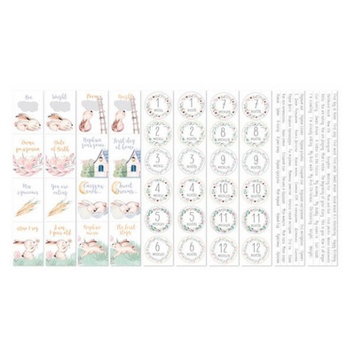 Набір смужок з картинками для декорування Sweet bunny bunny 5 бл. 5x30,5см, ТМ Фабрика Декору