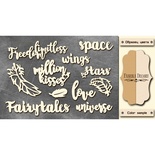 Чипборд Фабрика Декору - Enjoy Freedom 5, колір молочний, крафт