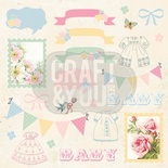 Аркуш скрап-паперу Craft and You Design - Hello Baby, 30x30 см, CP-HB07