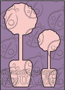 Чипборд. Набор "Деревця" №1, cb-138