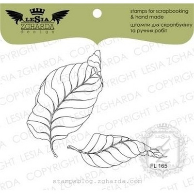 Набор акриловых штампов Lesia Zgharda Листя FL165