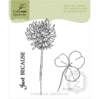 Набор акриловых штампов Lesia Zgharda Конюшинка FL081, 3 шт