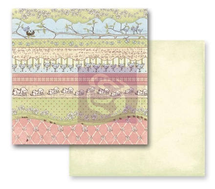 ЦІНУ ЗНИЖЕНО! Аркуш скрап-паперу Prima - Jack and Jill - Green Fields, 30x30см