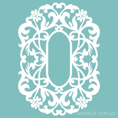 Чипборд від Вензелик - Рамка 03, 93x67 мм, розмір: 93x67 мм