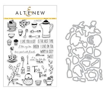 Набір ножів і штампів від Altenew - Tea Time - Stamp & Die Bundle