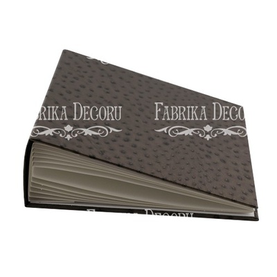Заготовка альбома - Текстура - кожа страуса. Шоколадный, TM Fabrika Dekoru