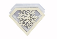 Заготовка для шейкера Winterberries 9.6x7 см, колір молочний, ТМ Фабрика Декору